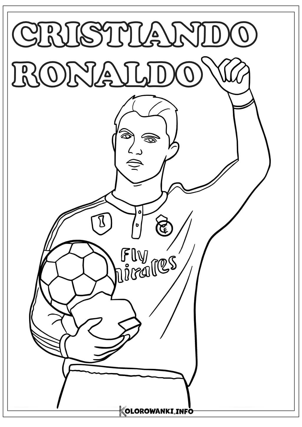 kolorowanka cristiano ronaldo 7