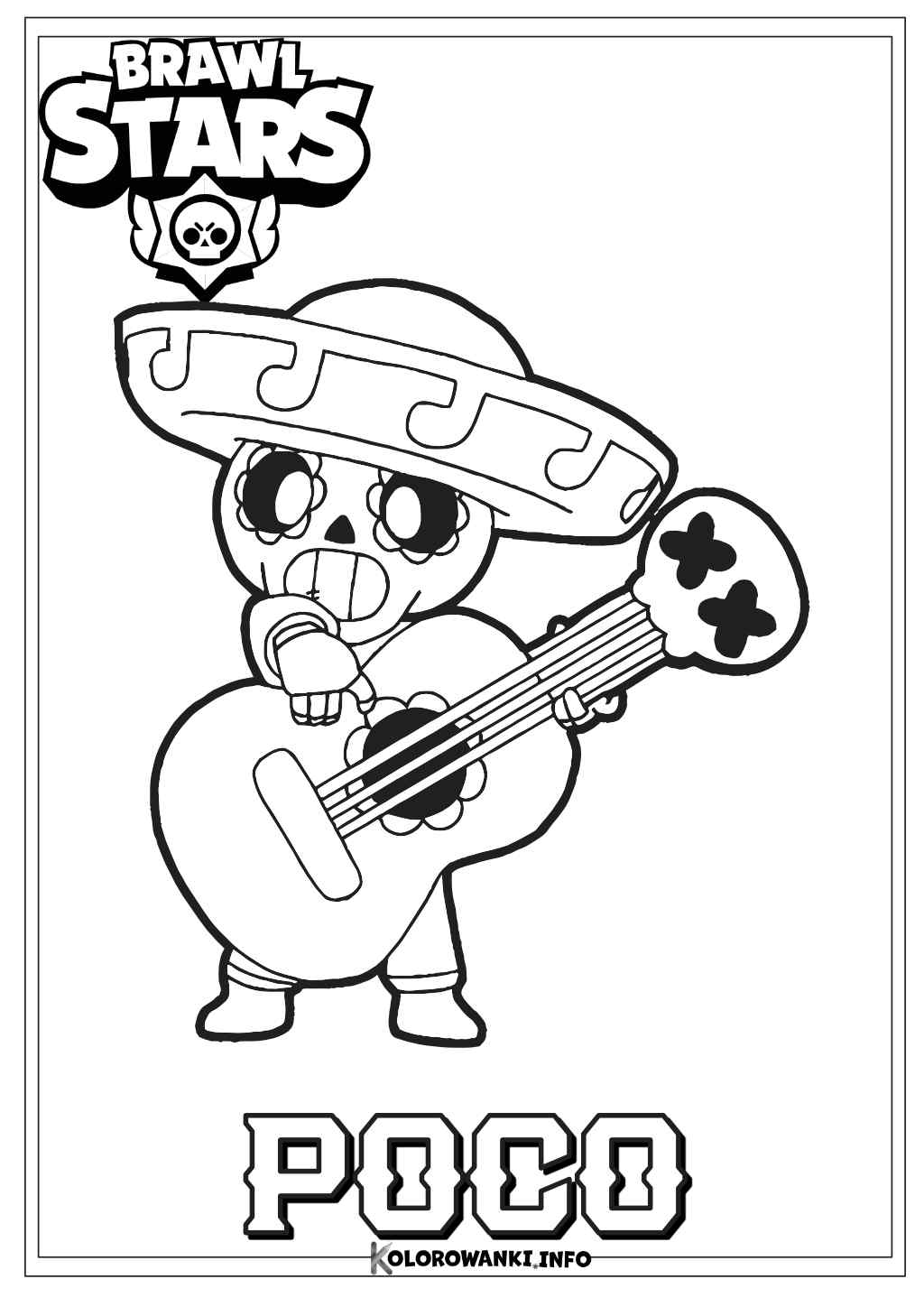 Poco Brawl Stars Kolorowanki