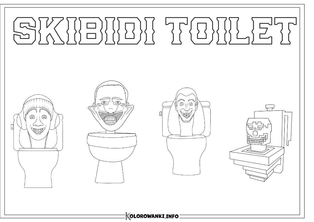 Kolorowanka Skibi Toilet Do Druku 12