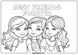 BFF kolorowanki do druku i rysunki Best Friends Forever