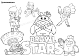 Kolorowanki Brawl Stars do druku. 50 rysunków w PDF do pokolorowania