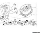 Kolorowanki Angry Birds  do druku