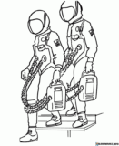 Kolorowanki  Astronauta do druku | Pobierz lub wydrukuj za darmo
