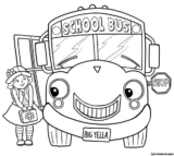 Kolorowanki  Autobus szkolny do druku | Pobierz lub wydrukuj za darmo