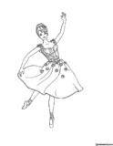 Kolorowanki  Balet do druku | Pobierz lub wydrukuj za darmo