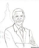 Kolorowanki  Barack Obama do druku | Pobierz lub wydrukuj za darmo