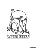 Kolorowanki  Boba Fett do druku | Pobierz lub wydrukuj za darmo
