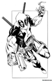 Kolorowanki  Deadpool do druku | Pobierz lub wydrukuj za darmo