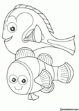 Kolorowanki  Gdzie jest Dory? do druku | Pobierz lub wydrukuj za darmo