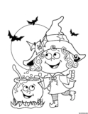 Kolorowanki Halloween do druku | Pobierz lub wydrukuj za darmo