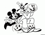 Kolorowanki Haloween Disney do druku | Pobierz lub wydrukuj za darmo