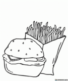 Kolorowanki  Hamburgery do druku | Pobierz lub wydrukuj za darmo
