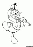 Kolorowanki Kaczor Donald do druku | Pobierz lub wydrukuj za darmo