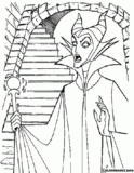 Kolorowanki Maleficent czarownica do druku | Pobierz lub wydrukuj za darmo