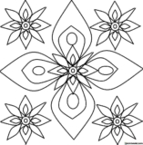 Kolorowanki Rangoli do druku | Pobierz lub wydrukuj za darmo