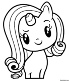 Kolorowanki Rarity do druku | Pobierz lub wydrukuj za darmo
