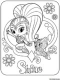 Kolorowanki Shimmer i Shine do druku | Pobierz lub wydrukuj za darmo