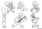 Kolorowanki Simpsonowie do druku | Pobierz lub wydrukuj za darmo