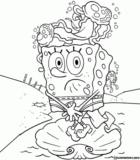 Kolorowanki SpongeBob Kanciastoporty do druku | Pobierz lub wydrukuj za darmo