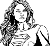 Kolorowanki Supergirl do druku | Pobierz lub wydrukuj za darmo