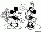 Kolorowanki Walentynki Disney do druku | Pobierz lub wydrukuj za darmo