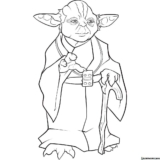 Kolorowanki Yoda do druku | Pobierz lub wydrukuj za darmo