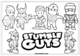 Kolorowanki Stumble Guys do druku