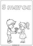 Dzień Kobiet kolorowanki do druku. PDF do pobrania (30+ kolorowanek)