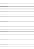 Karta w linie z marginesem do druku (Papier A4, PDF)
