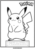 Kolorowanki Pikachu do druku