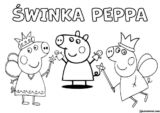 Świnka Peppa kolorowanki do druku dla dzieci