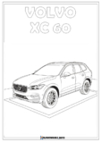 Kolorowanka Volvo XC 60 do druku