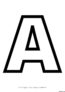 Litera A do druku